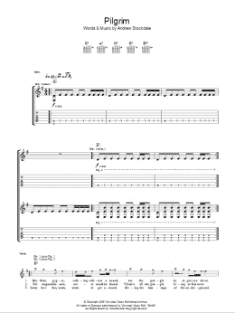 page one of Pilgrim (Guitar Tab)