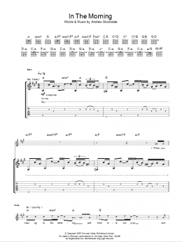 page one of In The Morning (Guitar Tab)