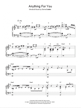 page one of Anything For You (Piano Solo)