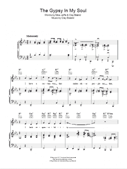 page one of Gypsy In My Soul (Piano, Vocal & Guitar Chords)
