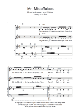 page one of Mr. Mistoffelees (from Cats) (2-Part Choir)