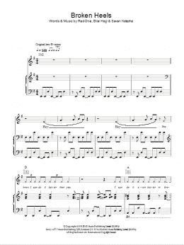 page one of Broken Heels (Piano, Vocal & Guitar Chords)