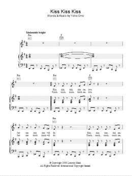 page one of Kiss, Kiss, Kiss (Piano, Vocal & Guitar Chords)