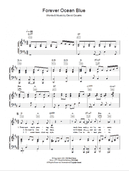 page one of Forever Ocean Blue (Piano, Vocal & Guitar Chords)
