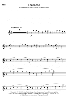 page one of Footloose (Flute Solo)