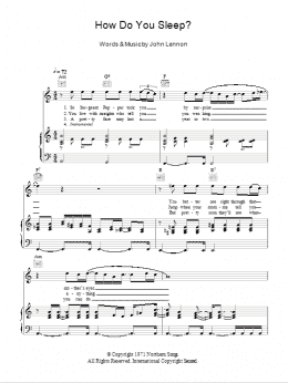 page one of How Do You Sleep? (Piano, Vocal & Guitar Chords)