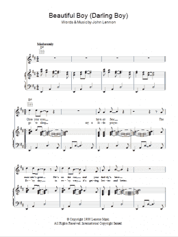 page one of Beautiful Boy (Darling Boy) (Piano, Vocal & Guitar Chords)