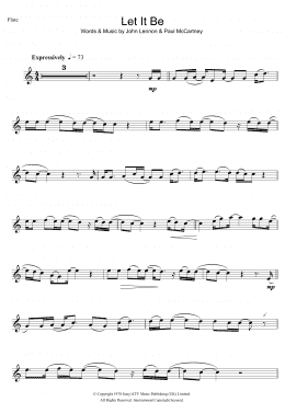 page one of Let It Be (Flute Solo)