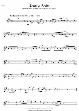 page one of Eleanor Rigby (Flute Solo)