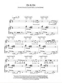 page one of On & On (Piano, Vocal & Guitar Chords)