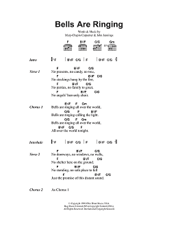 page one of Bells Are Ringing (Guitar Chords/Lyrics)
