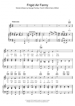 page one of Frigid Air Fanny (Piano, Vocal & Guitar Chords)