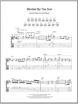 page one of Blinded By The Sun (Guitar Tab)