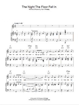 page one of The Night The Floor Fell In (Piano, Vocal & Guitar Chords)