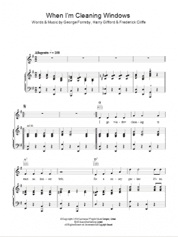 page one of When I'm Cleaning Windows (Piano, Vocal & Guitar Chords)
