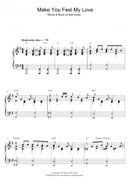 page one of Make You Feel My Love (Piano Solo)