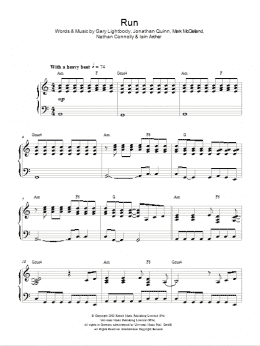 page one of Run (Piano Solo)