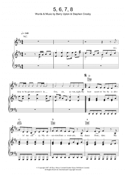 page one of 5, 6, 7, 8 (Piano, Vocal & Guitar Chords)