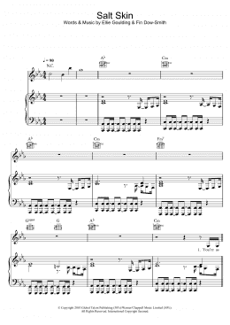 page one of Salt Skin (Piano, Vocal & Guitar Chords)