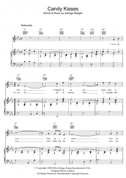 page one of Candy Kisses (Piano, Vocal & Guitar Chords)