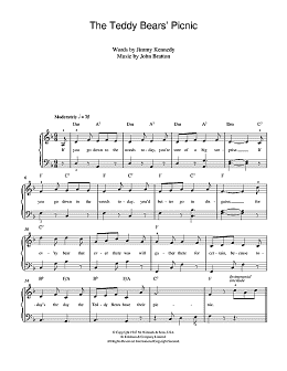 page one of The Teddy Bears' Picnic (Easy Piano)