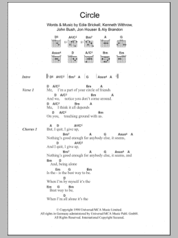 page one of Circle (Guitar Chords/Lyrics)