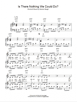 page one of Is There Nothing We Could Do? (Piano, Vocal & Guitar Chords)
