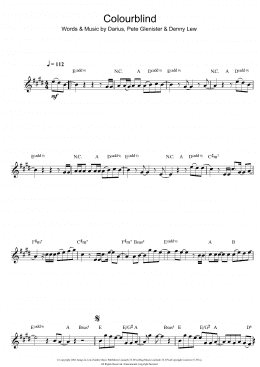 page one of Colourblind (Flute Solo)