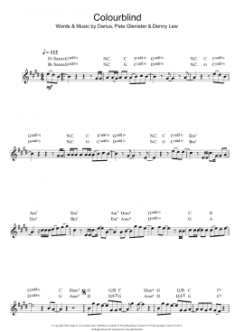 page one of Colourblind (Alto Sax Solo)