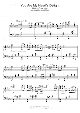 page one of You Are My Heart's Delight (Piano Solo)