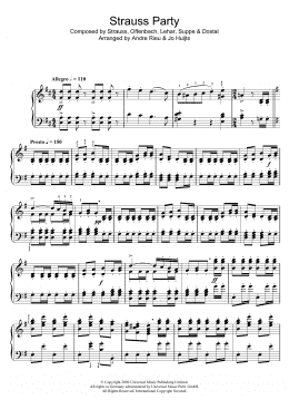 page one of Strauss Party (Piano Solo)