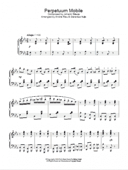 page one of Perpetuum Mobile (Piano Solo)