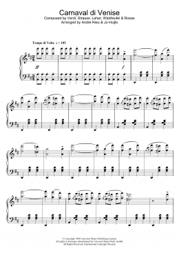page one of Carnaval de Venise (Piano Solo)