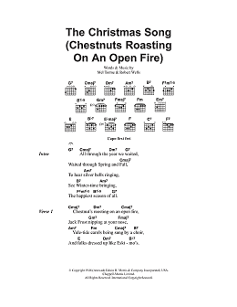 page one of The Christmas Song (Chestnuts Roasting On An Open Fire) (Guitar Chords/Lyrics)