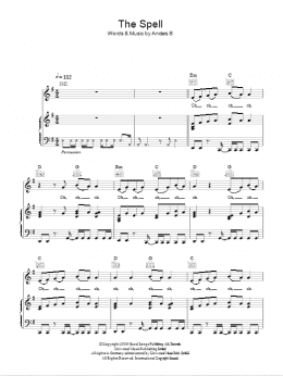 page one of The Spell (Piano, Vocal & Guitar Chords)
