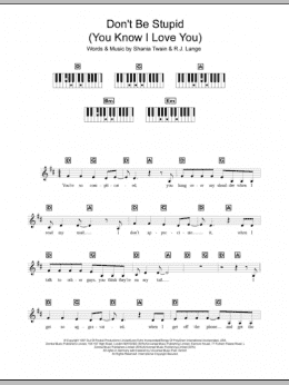 page one of Don't Be Stupid (You Know I Love You) (Piano Chords/Lyrics)