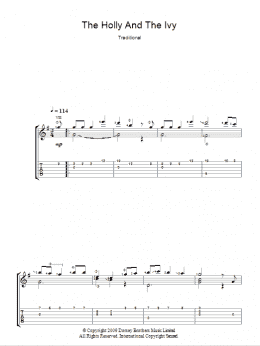 page one of The Holly And The Ivy (Guitar Tab)