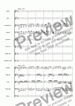 page one of Symphony One in E Minor: Movement 4