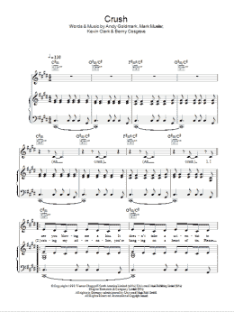 page one of Crush (Piano, Vocal & Guitar Chords)