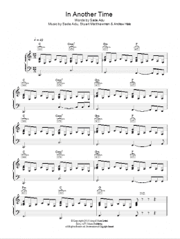 page one of In Another Time (Piano, Vocal & Guitar Chords)