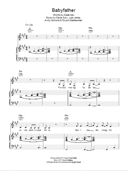 page one of Babyfather (Piano, Vocal & Guitar Chords)