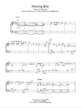 page one of Morning Bird (Piano, Vocal & Guitar Chords)