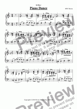 page one of Piano Dance