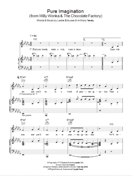 page one of Pure Imagination (Piano, Vocal & Guitar Chords)