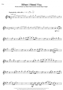 page one of When I Need You (Flute Solo)