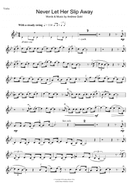 page one of Never Let Her Slip Away (Violin Solo)
