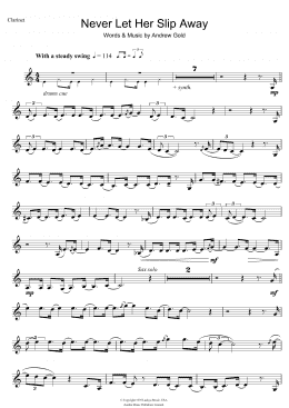 page one of Never Let Her Slip Away (Clarinet Solo)