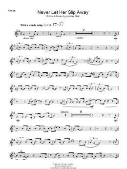 page one of Never Let Her Slip Away (Lead Sheet / Fake Book)