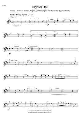 page one of Crystal Ball (Violin Solo)