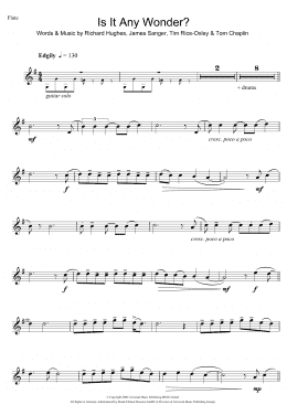 page one of Is It Any Wonder? (Flute Solo)